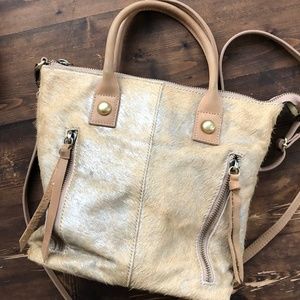 anthropology calf hair crossbody